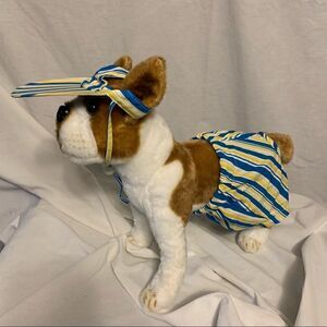 Doggie Blue and Yellow Shorts and Visor Set Sz M